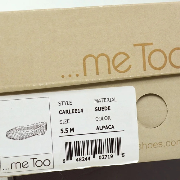 NWT ME TOO  "CARLEE14" BROWN  PERFORATED BALLET  FLATS SIZE 5.5 - Picture 5 of 5